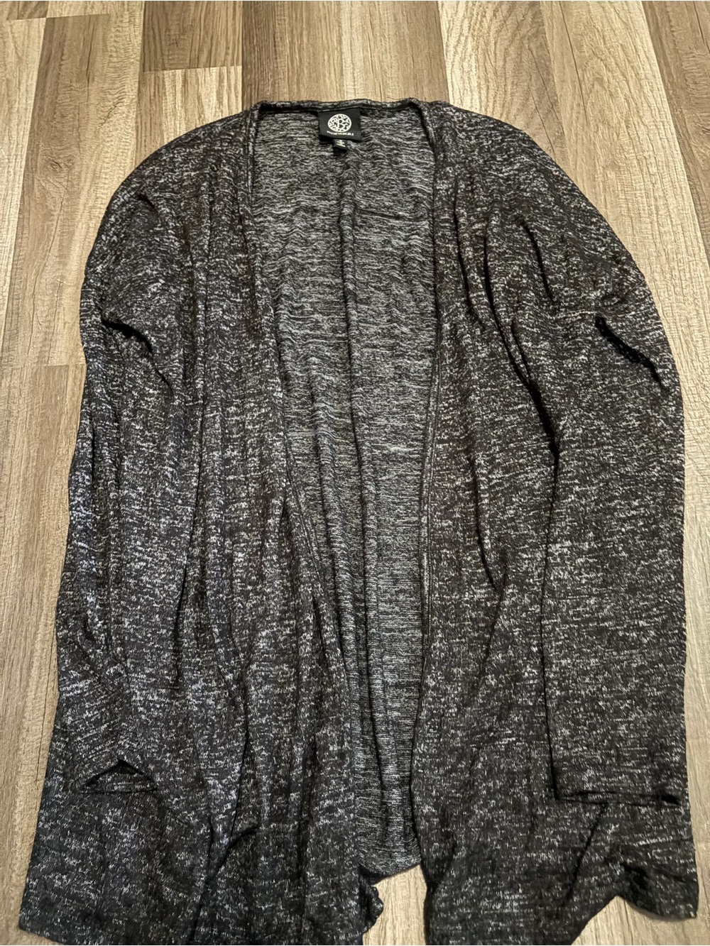Women’s Open-Front Lightweight Cardigan - Charcoal Heather